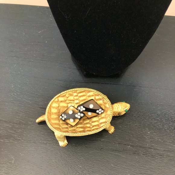 Art Deco Jewelry - Art Deco Lucite & Rhinestone